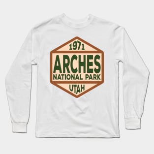 Arches National Park badge Long Sleeve T-Shirt